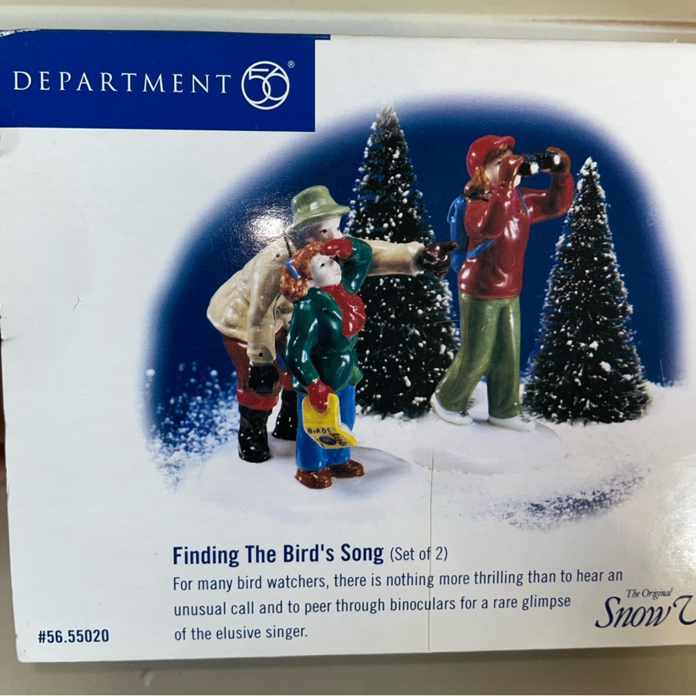 Department 56 Snow Village Winter Birdwatching Figurine